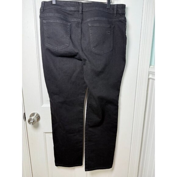 Chico's Women's Black Straight Leg Demin Jeans Size 2.5 Short - EUC - Picture 3 of 11